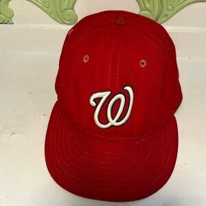 Washington Nationals MLB New Era Team Hat Ballcap Size 7 3/8